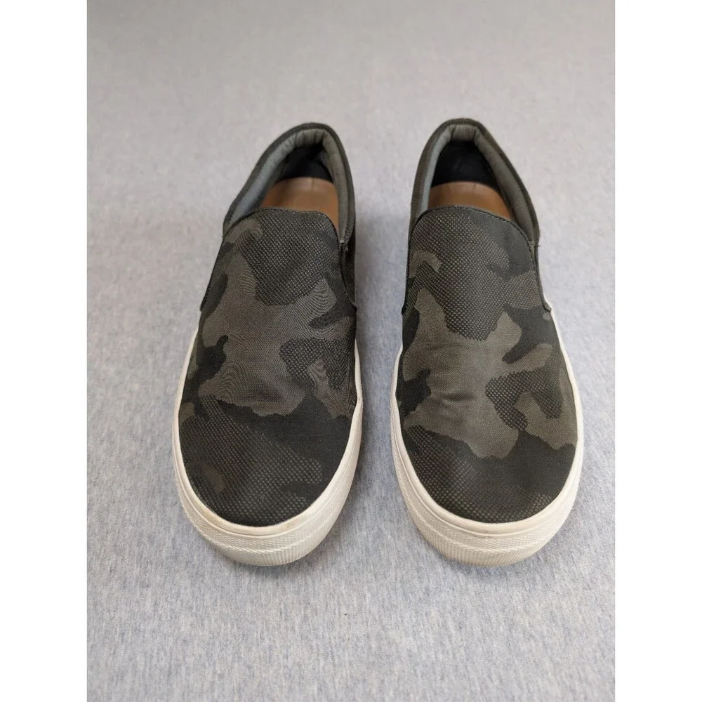 Steve Madden Men's Camo Canvas Slip-On Casual Shoes Gray/Black US 9.5M
